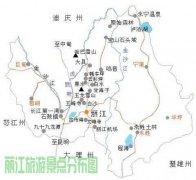 丽江旅游景点分布地图/路线图丽江旅游景点有哪些地方