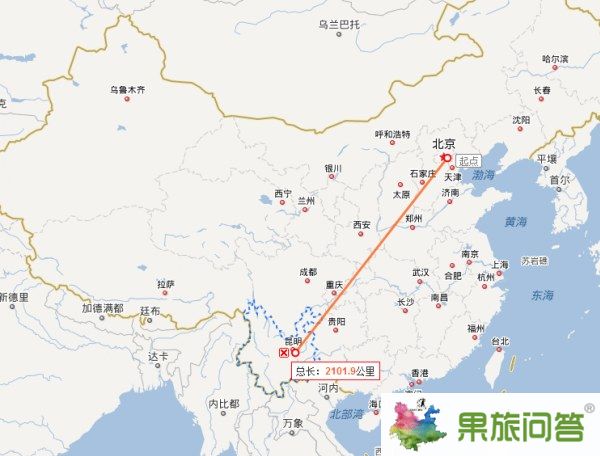 云南在哪里?云南在北京的哪个方向?