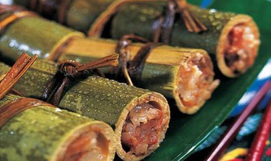 香竹饭 昆明国旅周叶推荐:西双版纳水果吃法的奇妙之处——香竹饭
