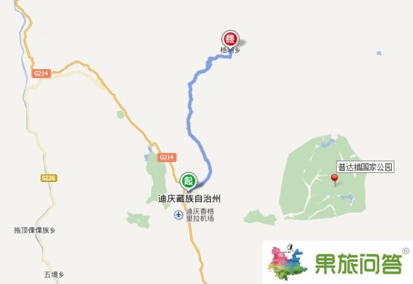 香格里拉到格咱乡怎么坐车?香格里拉县到格咱汽车有多少公里?