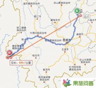 云南鲁甸地震离昆明大理丽江香格里拉西双版纳有多少公里?