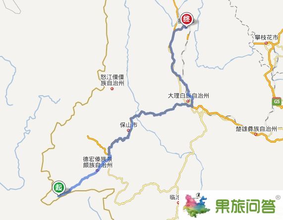 瑞丽到丽江有多少公里?从瑞丽自驾车到丽江怎么坐车?